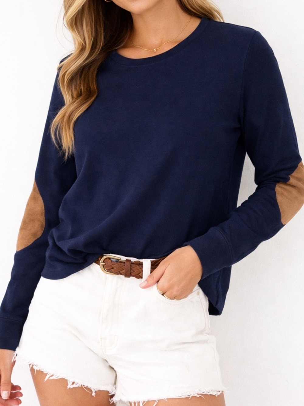 LRL Lauren Jeans Co. Ralph Lauren Navy Top  Petite L